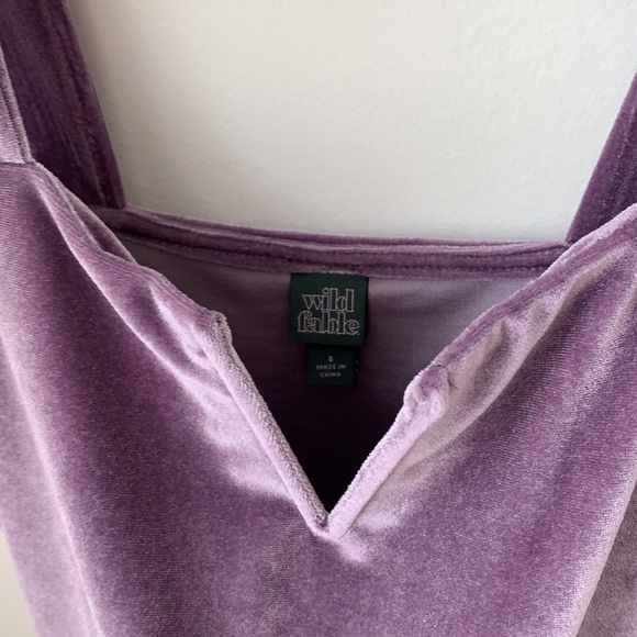 Purple velvet bodysuit - Picture 4 of 4